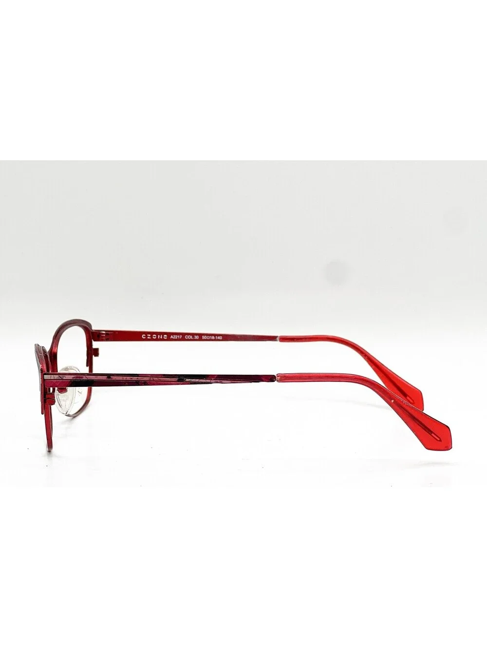 C-Zone A2217 30 Red/Light Red Authentic Eyeglasses 50-18-140